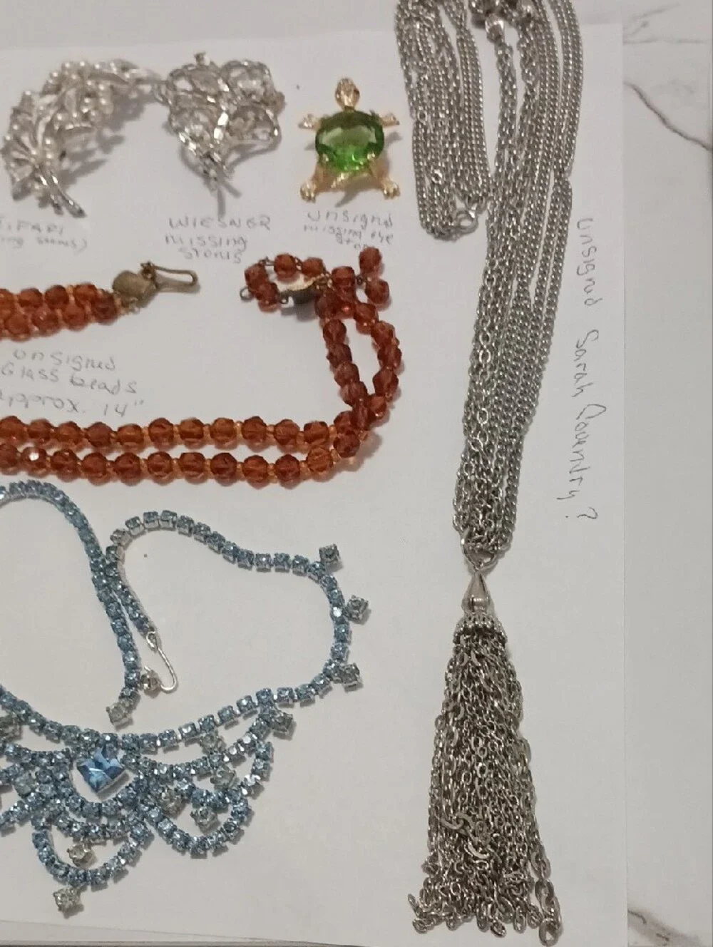Vintage To Now Jewelry. Jade 14k Post Earrings, Sterling Silver, Trifari & More